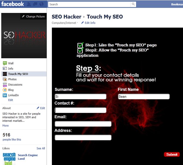 SEO Hacker Facebook App 3