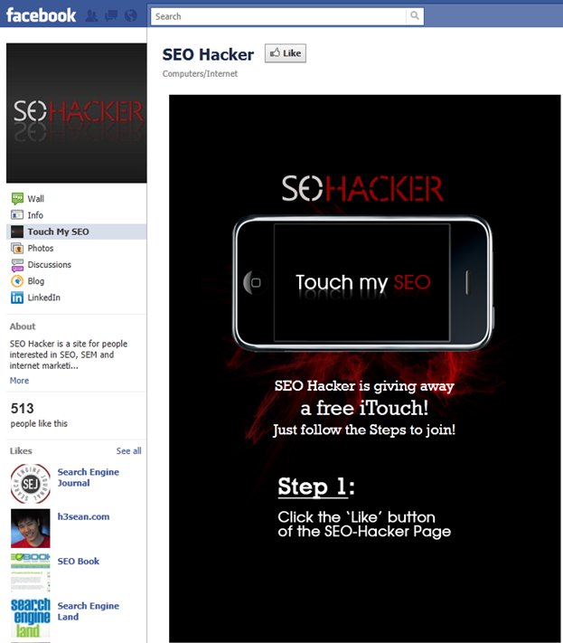 SEO Hacker Facebook App