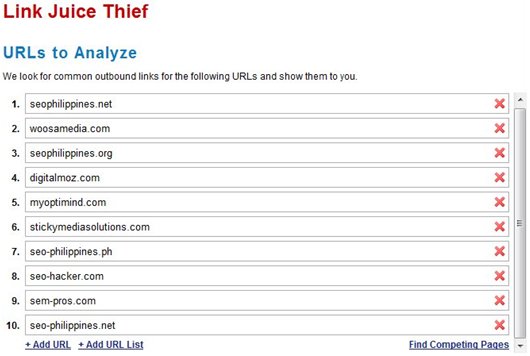 Link Juice Thief Analyze