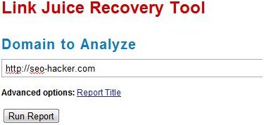 Link juice recovery tool