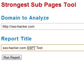 Strongest Subpages Tool