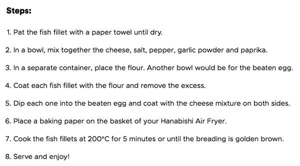 Snippet Of Recipe Instructions