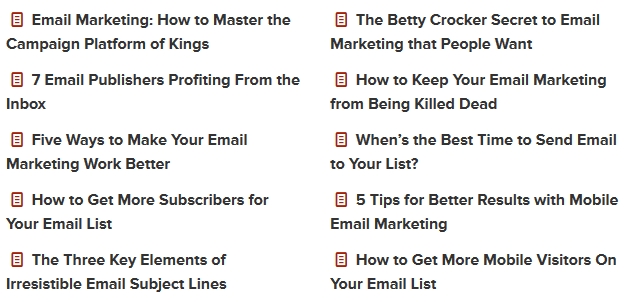 Email Marketing ebook Benefits