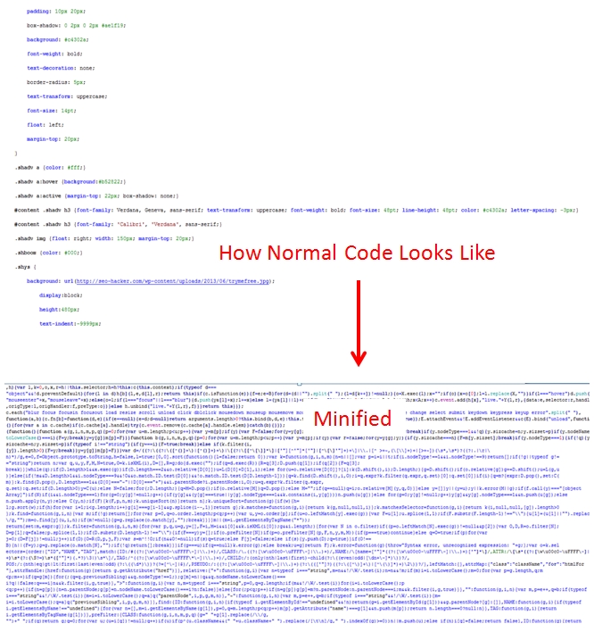 Minified Code