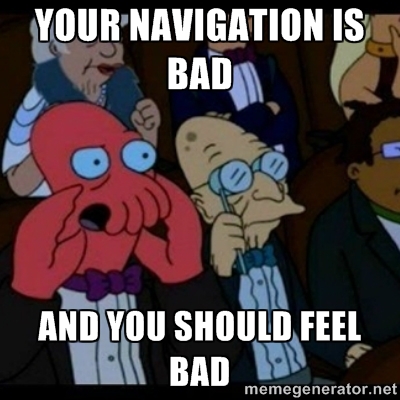 Bad Navigation