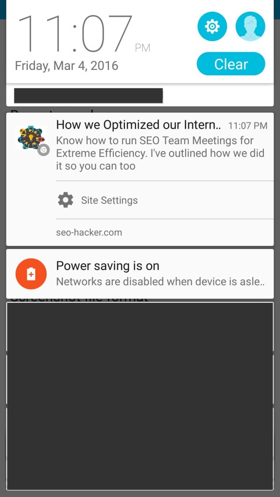 pushcrew notification on mobile