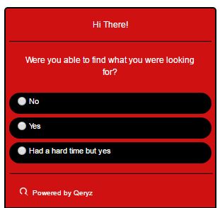 Qeryz Usability Question
