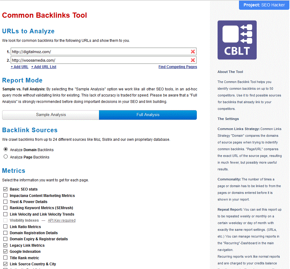 common backlinks tool 1