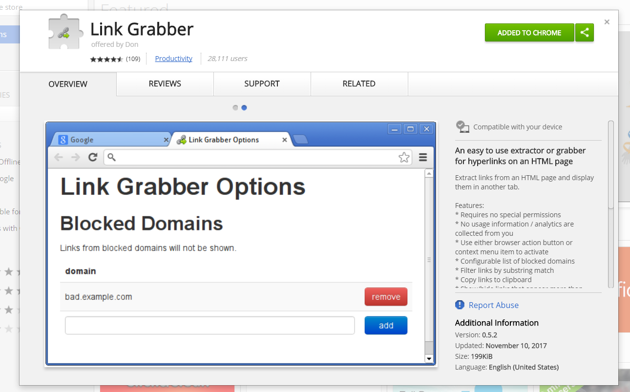 link grabber