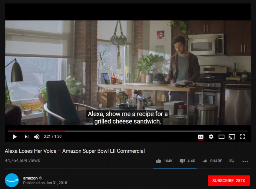 Alexa Super Bowl Commercial
