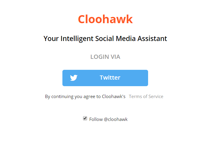 Cloohawk Twitter Login