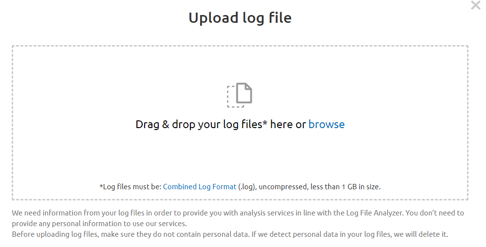 Upload Log File