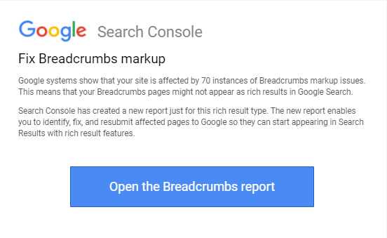 fix breadcrumbs markup