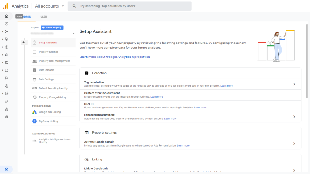 google analytics 4 setup assistant