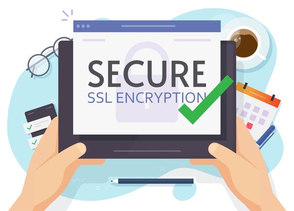 Graphics of SSL Encryption
