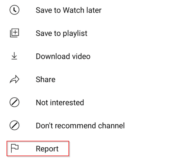 Report this ad YouTube screenshot