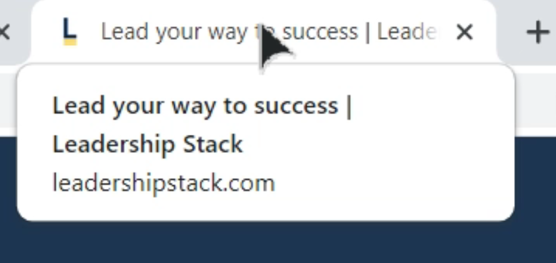 leadership stack title tag