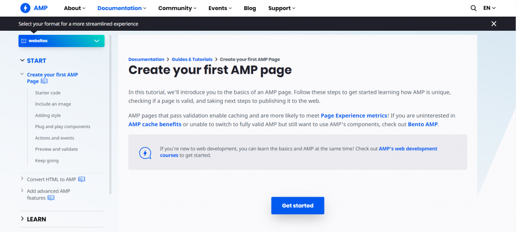 AMP Project's site