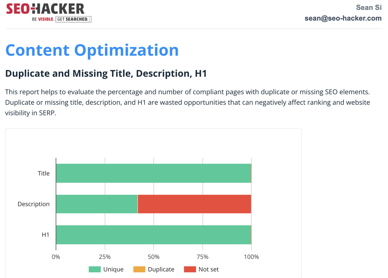 Netpeak Spider SEO Tool Report Sample