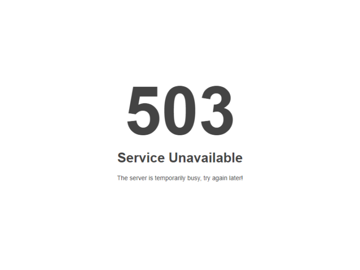 404 Service Unavailable Error example