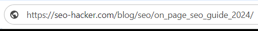 Example of Bad URL Structure