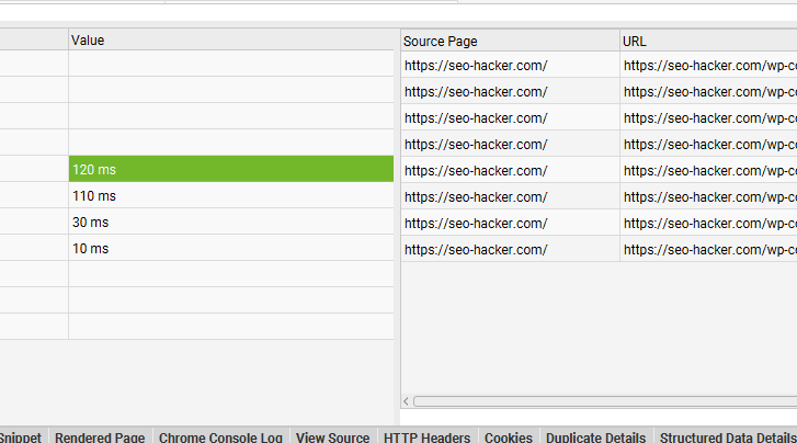 analyse de l'utilisabilité mobile sur Screamingfrog 20