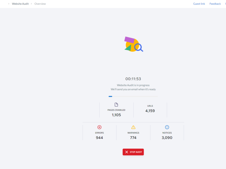 ai website audit tool example