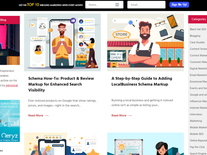 example of topical depth and eeat on website