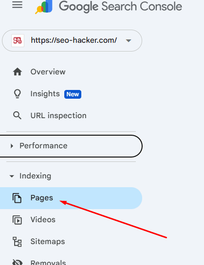 indexing report on google search console