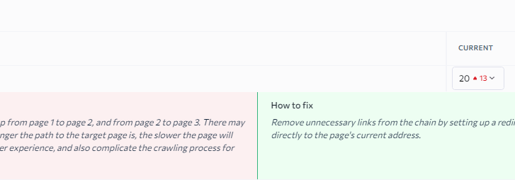 example of a redirect chain errror