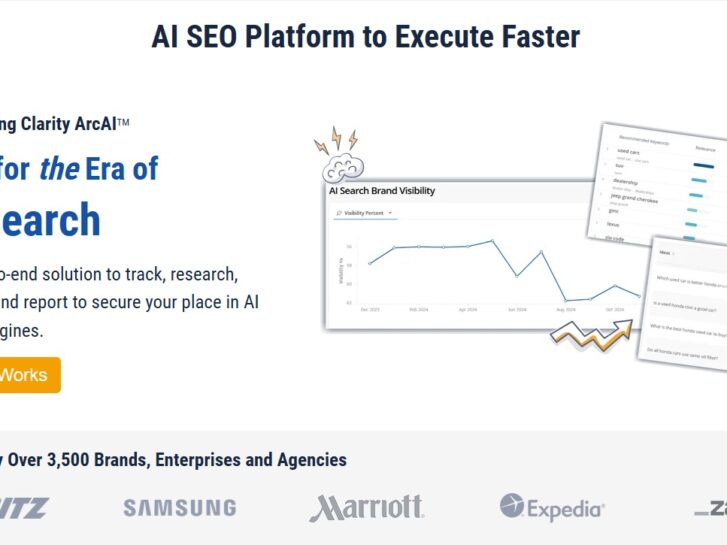seoClarity website main page