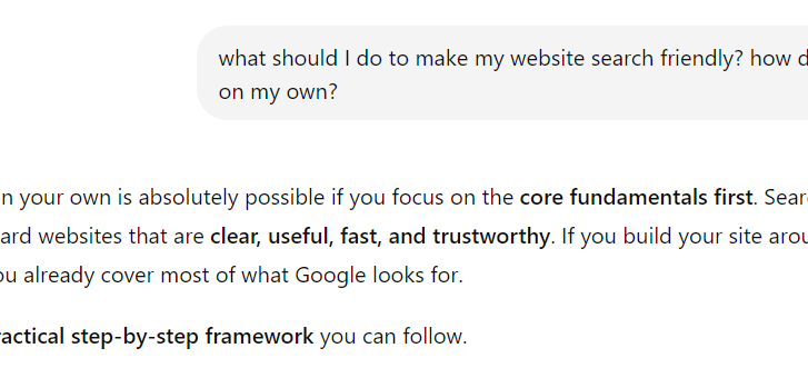 example of broad queries on ai search