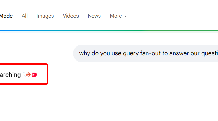 example of Query Fan-Out in Google AI Mode