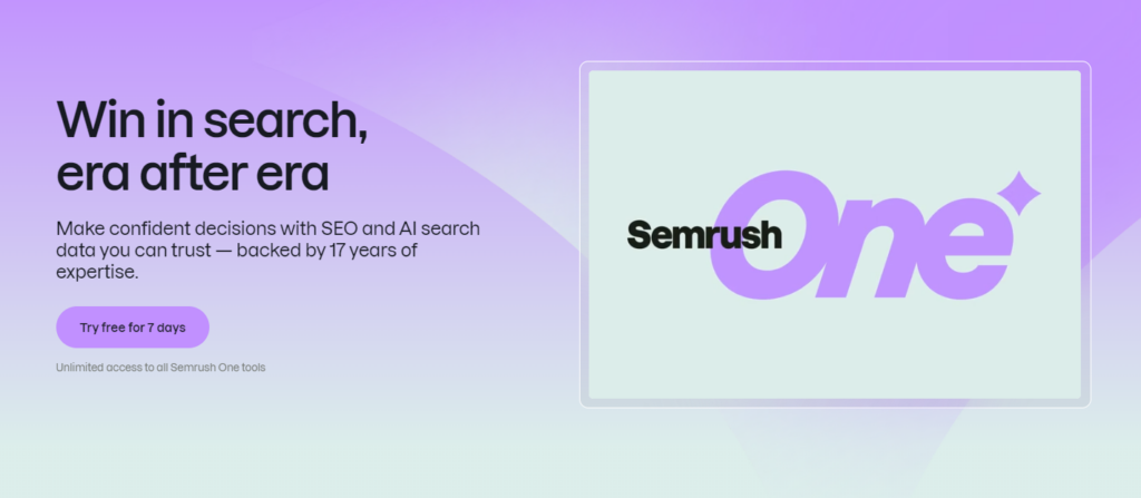 semrush one prompt tracking tool