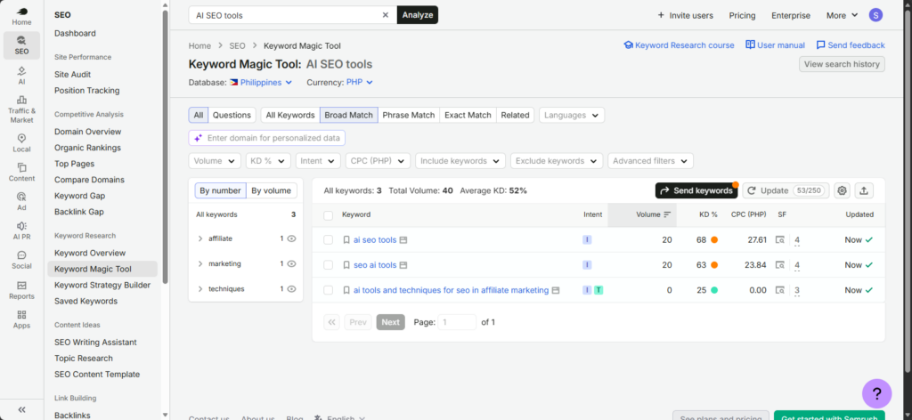 Start With Search Intent, Not an AI Writing Prompt on Semrush One